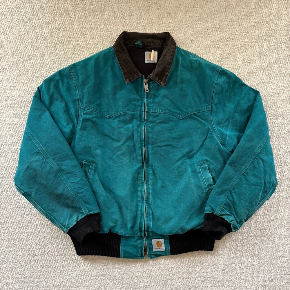 Vintage 90’s JQ2132 Carhartt Teal Green Santa Fe Jacket